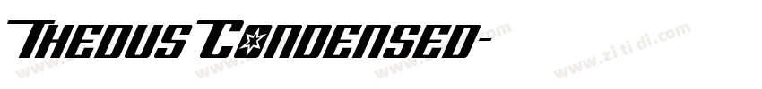 Thedus Condensed字体转换